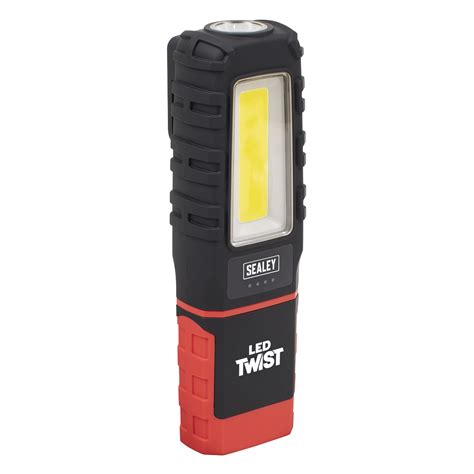 Led Twist Rechargeable Inspection Light W Cob W Smd Led Sealey