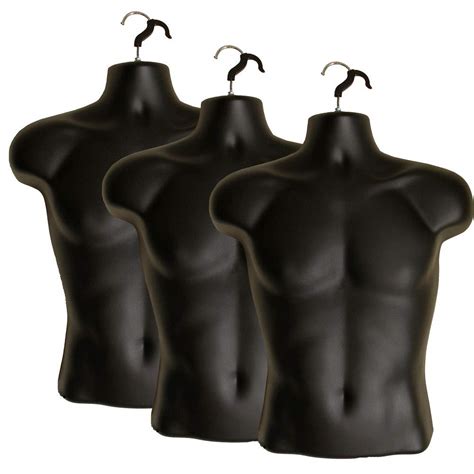 3 Pack Male Mannequin Torso Dress Form Hollow Back India Ubuy