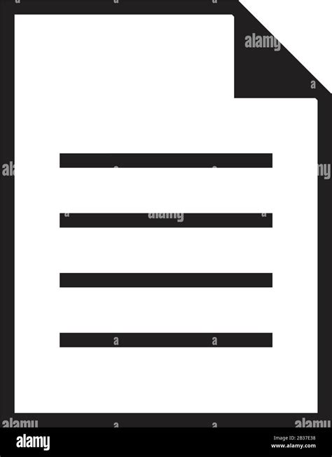 Document Icon Template Black Color Editable Document Icon Symbol Flat