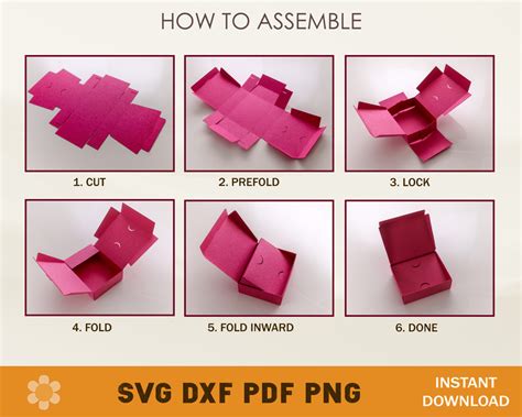 Gift Card Box Template Svg Dxf Pdf Png Artcrafter Net