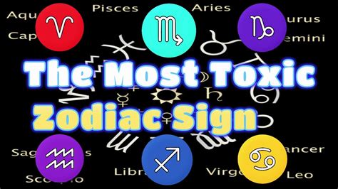 Top 6 Most Toxic Zodiac Signs 🙄 Toxic Tarot Horoscope Youtube