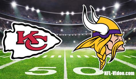 Kansas City Chiefs Vs Minnesota Vikings Full Game Replay 2023 NFL Week