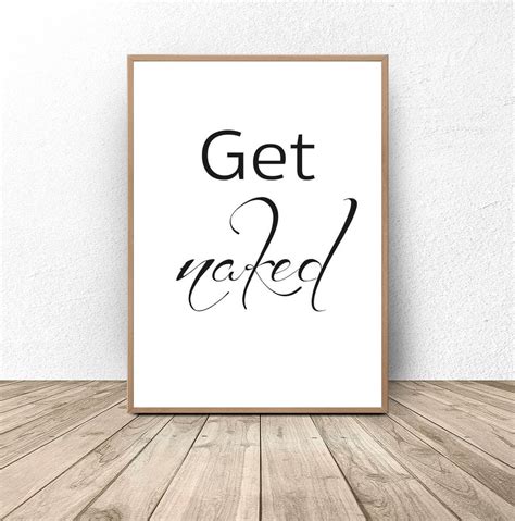 Plakat do łazienki Get naked x mm x mm Scandi Poster Sklep EMPIK