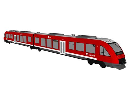 Alstom Coradia Lint 41 Ottawa OC Transpo O Train Treinstel C4 3D