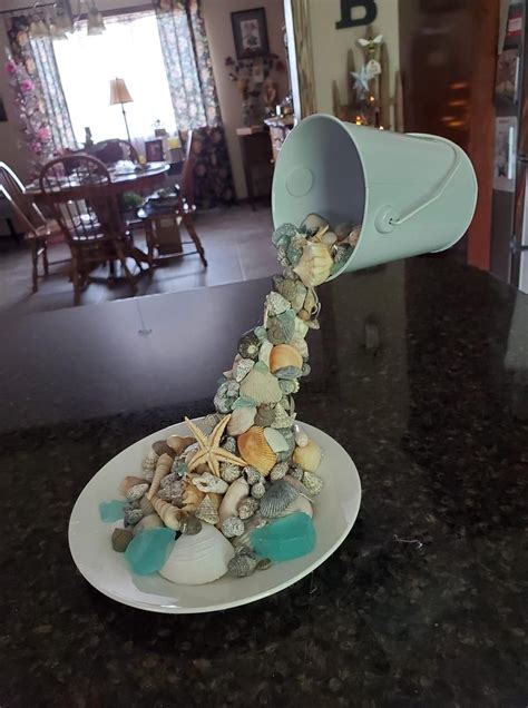 Seashell Art Seashell Crafts Beach Theme Centerpieces Tea Cups Diy