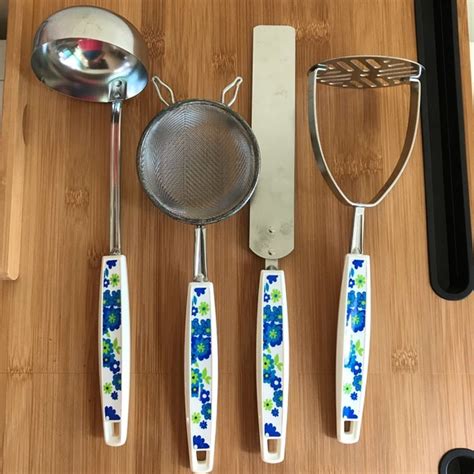 Ekco Kitchen Vintage Ekco Stainless Steel Kitchen Utensils Set