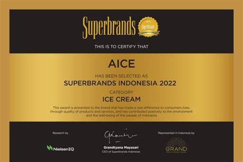 Sukses Bangun Loyalitas Konsumen Aice Kembali Sabet Superbrands Award