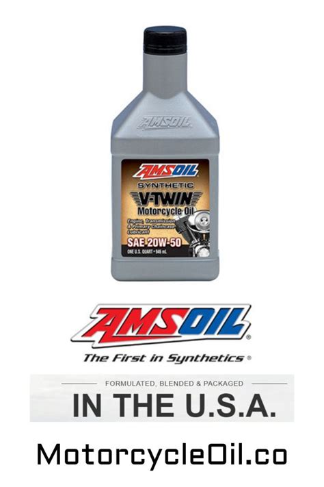 AMSOIL 20W 50 Synthetic V Twin Motorcycle Oil