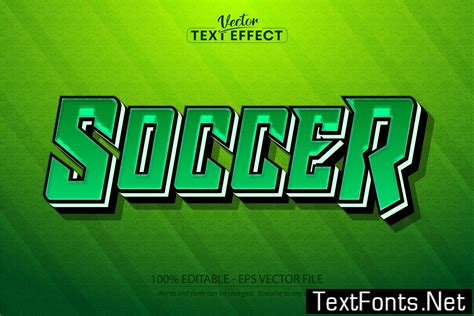 Soccer - Editable Text Effect, Sport Font Style 7ARERQX