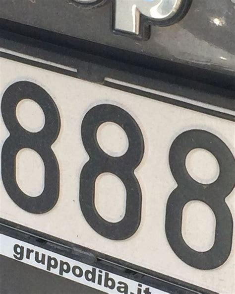 The Number Eighty Eight Is Displayed On A Car S License Plate With