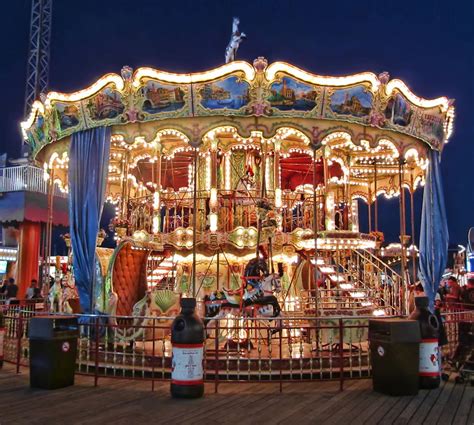 Carousel At Night Carousel On Moreys Pier Lit For The Nigh Flickr