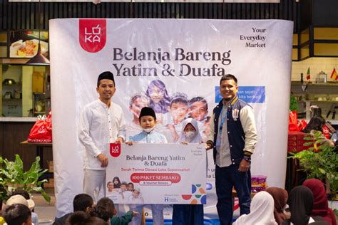 Mahadasha Dan Hi Temani Anak Yatim Duafa Belanja Bersama