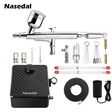 Nasedal Dual Action Airbrush Psi Auto Stop Air Compressor