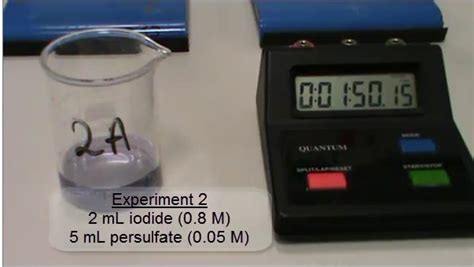 Demonstration of the iodine clock experiment – Michael Seery