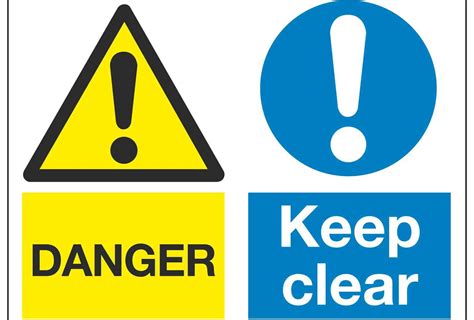 Danger Keep Clear Multi Purpose Sign Linden Signs Print