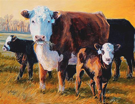 Carol Nelson Fine Art Blog Life Is Good Daily Painter Hereford Cows