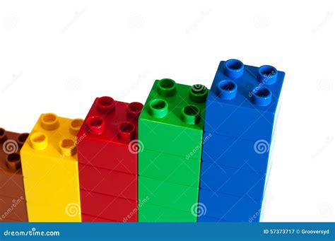 blocks finance graph stock image image  company increase