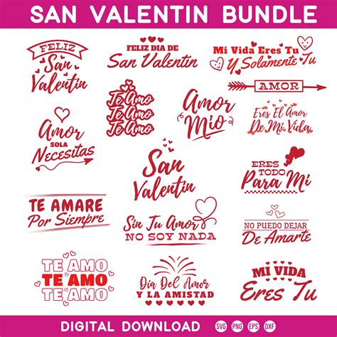 Spanish Valentines Svg Bundle Groovy Valentines Retro Valentines Png