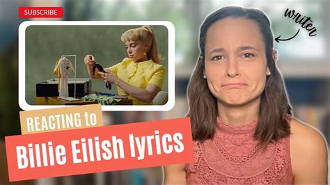 Writer Reacts To Billie Eilish Lyrics What Was I Made For Billie