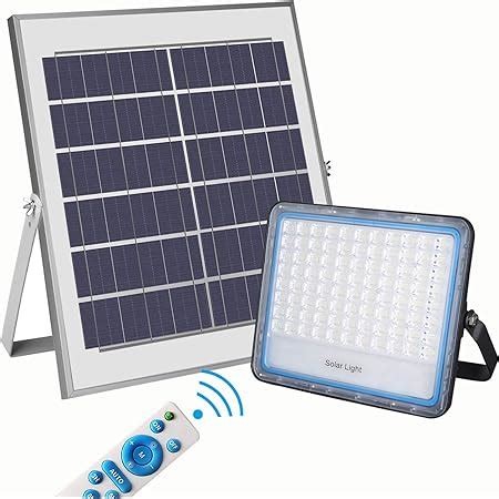 Kingwei 100W Focos LED Exterior Solares Luz Solar Exterior Mando A