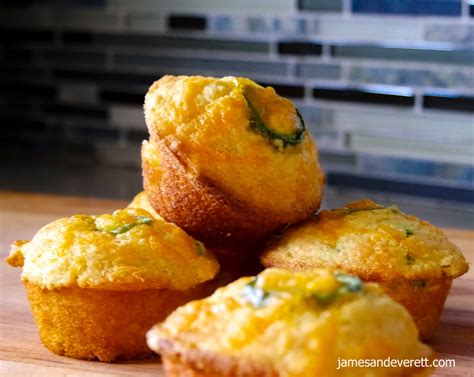 Jalapeno Cheddar Cornbread Muffin Recipe James And Everett