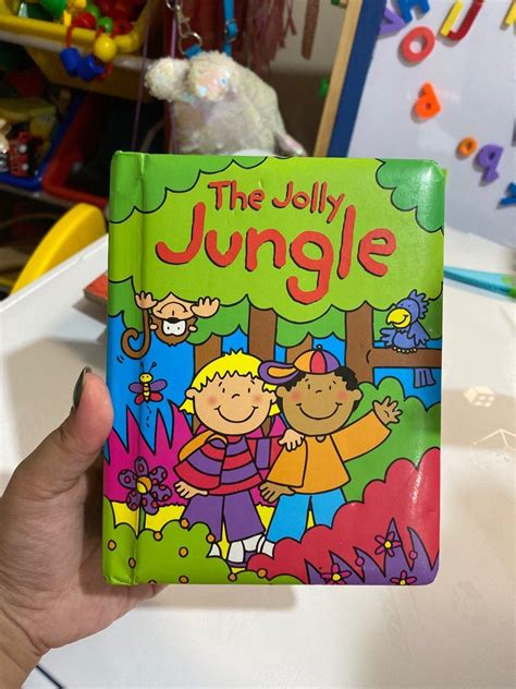 The jolly jungle board books, Hobbies & Toys, Books & Magazines, Children's Books on Carousell