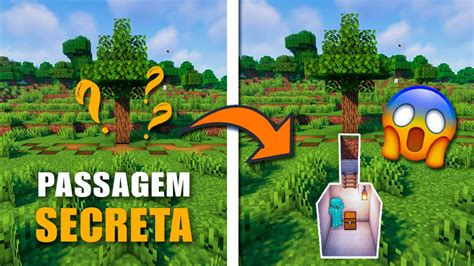 Top Passagem Secreta Sem Redstone Porta Secreta No Minecraft Youtube