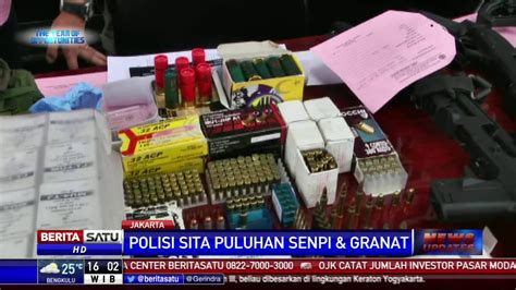 Polisi Temukan Senjata Api Dan Granat Di Rumah Tersangka Am Youtube