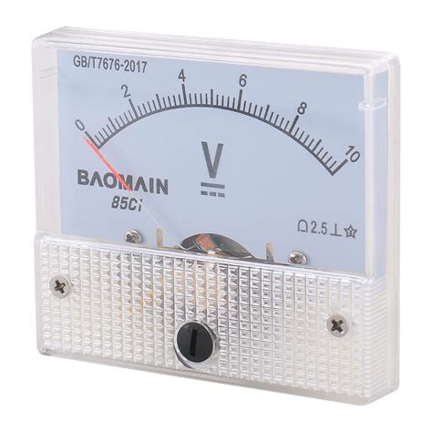 Amazon Baomain Analog Voltmeter C Dc V Rectangle Analog