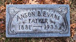 Anson Burlingame Evans 1881 1935 Memorial Find A Grave