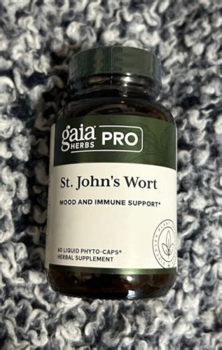 Gaia Herbs Pro St Johns Wort 60 Liquid Phyto Capsules Exp 03 2026