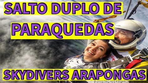 SALTEI DE PARAQUEDAS Salto Duplo No Skydivers Arapongas