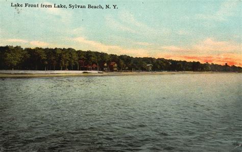 Vintage Postcard 1911 Lake Front From Oneida Lake Sylvan Beach New York