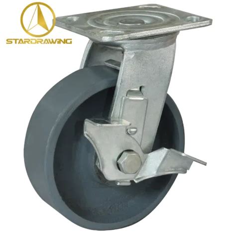 Stardrawing 4 5 6 8 Inch Heavy Industrial Cast Iron Wheels Caster