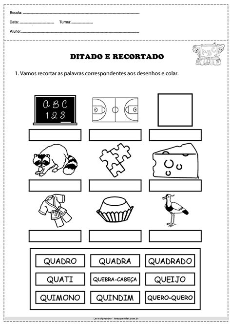 Atividades Letra Q 1 Ano - 9