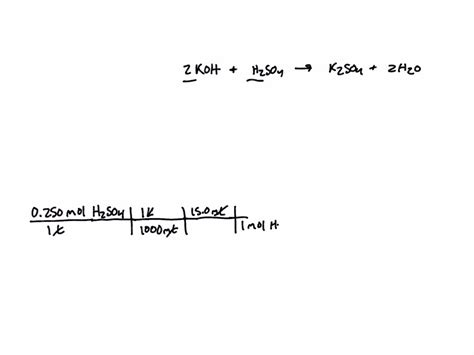 What Is The Volume In Milliliters Of A 0 350 M KOH Needed To