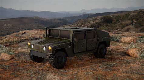 Artstation Humvee Rts Unit Unity Asset