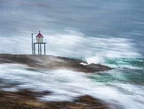 Lighthouse In Storm by Dag Røttereng, art work | Art Limited