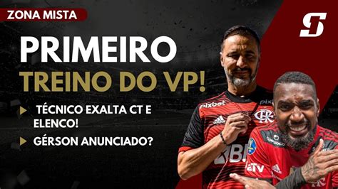 TUDO DO PRIMEIRO TREINO DE VÍTOR PEREIRA NO FLAMENGO TÉCNICO EXALTA CT