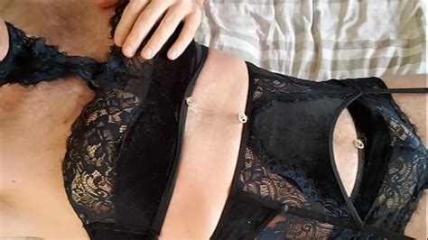 Crossdresser Masturbating Wearing Hunkemoller Lingerie Xxx Mobile Porno Videos Movies