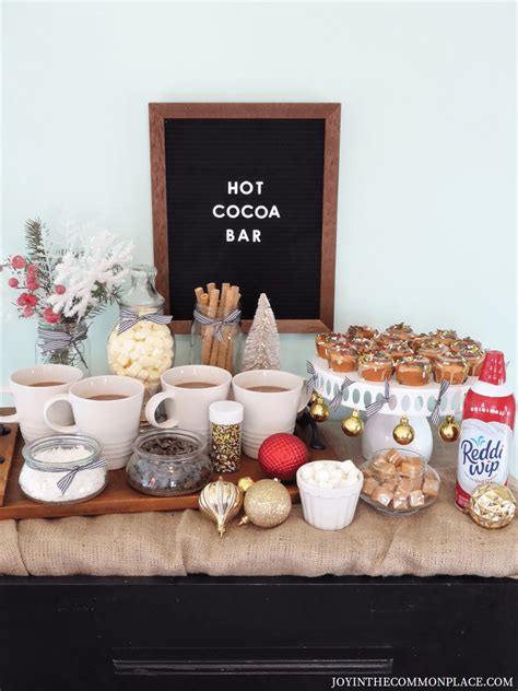 Diy Christmas Hot Cocoa Bar Ideas