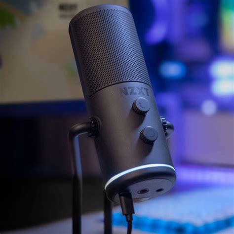 Jual NZXT CAPSULE MATTE BLACK STREAMING CARDIOID USB MICROPHONE