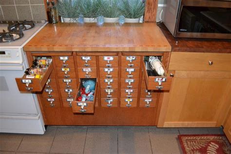 We Repurposed An Old Card Catalog From A Library Rpics