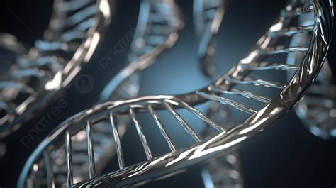 Abstract Background With Silver 3d Rendered Dna Structure Genetic