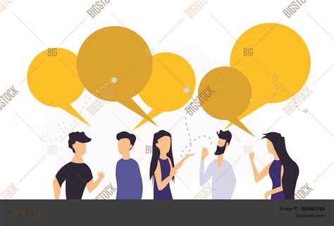 People Chat Talk Vector And Photo Free Trial Bigstock