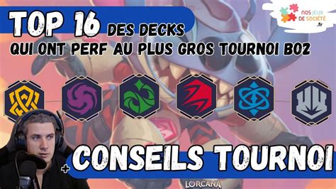 Premier Tournoi Les Decks Qui Ont March Sur Le Plus Gros Tournoi Bo