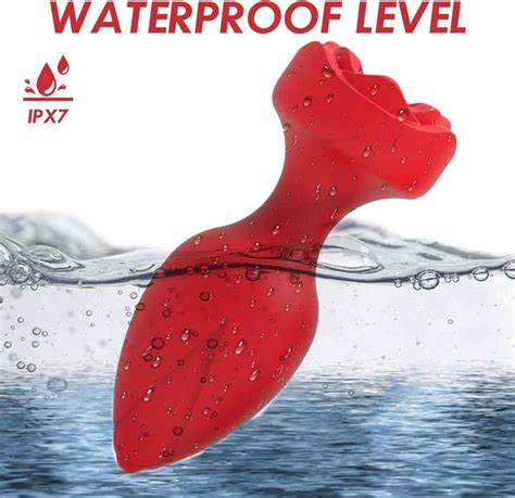 Remote Control Silicone Anal Sex Toy Vibrating Butt Plug Rose For Men And Women S Masturbation