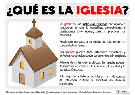 Qu Es La Iglesia Definici N De Iglesia