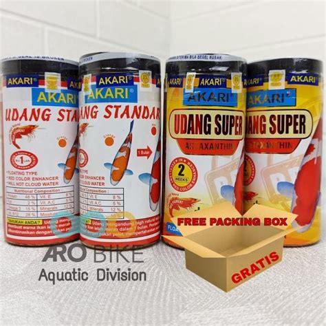 Jual Ready Akari Udang Super Astaxanthin Dan Standar Gr Pakan Ikan