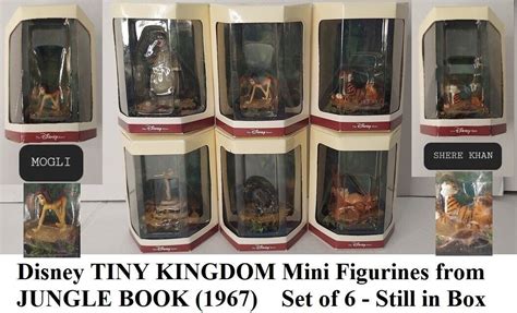 Disney Tiny Kingdom Set Lot Of Mini Figure Jungle Book Mogli Baloo